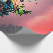 Grappige pelikaan met steampunk pet cadeaupapier (Hoek)