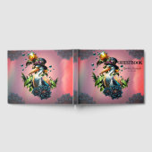 Grappige pelikaan met steampunk pet en tropische f gastenboek (Volledig)