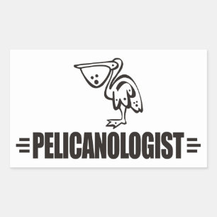 Grappige Pelikaan Rechthoekige Sticker