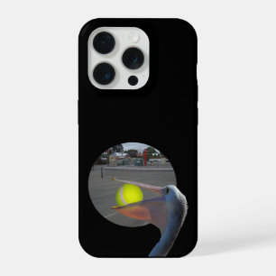 Grappige Pelikaan Vangt Tennisbal, Denim Jas iPhone 15 Pro Case