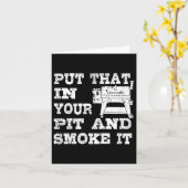 Grappige Pellet Smoker BBQ Pit Gift Grill voor vle Kaart (Gele Bloem)