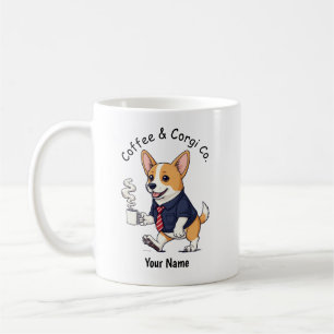 Grappige Pembroke Welsh Corgi Zakelijke Koffie  Koffiemok