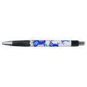 Grappige pen met blauwe papegaaien (Voorkant)