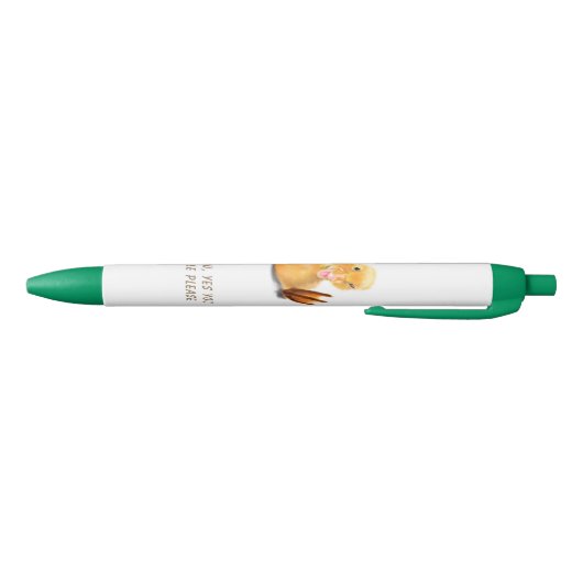 Grappige Pen met Happy Duck Smile - Aangepaste Tek (Bodem)