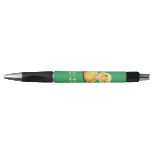 Grappige Pen met Happy Playful Duck - Smile (Voorkant)