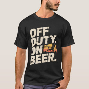 Grappige Pensioen Bier Gepensioneerde Tuin Pensioe T-shirt