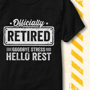 Grappige Pensioen Citaten Stress Officieel Met Pen T-shirt