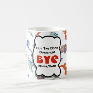 GRAPPIGE Pensioen Collega Out Door Dinosaurus Koffiemok