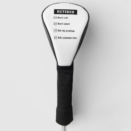 Grappige Pensioen Gag Humor Gepensioneerd Niet Mij Golfheadcover