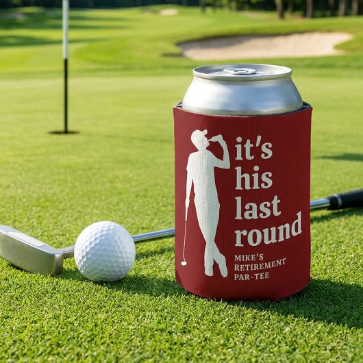 Grappige Pensioen Golf Rood Blikjeskoeler