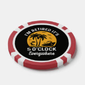 Grappige Pensioen Het Is 5 Uur Irgendwaar Poker Chips (Enkel)