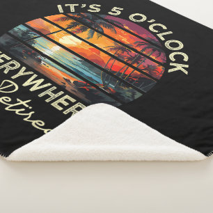 Grappige Pensioen Het Is 5 uur Overal Sherpa Deken