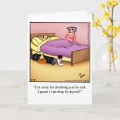 Grappige Pensioen Humor Wenskaart "Spectickles" Kaart (Gele Bloem)