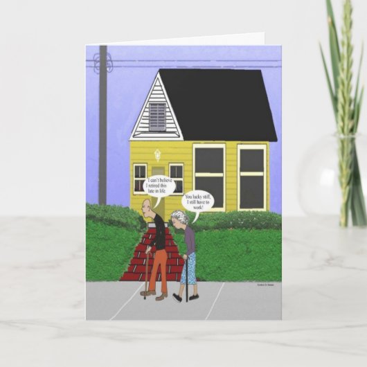 Grappige pensioen Kaart (Voorkant)