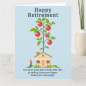 Grappige pensioen Kaart voor tuinders (Voorkant)