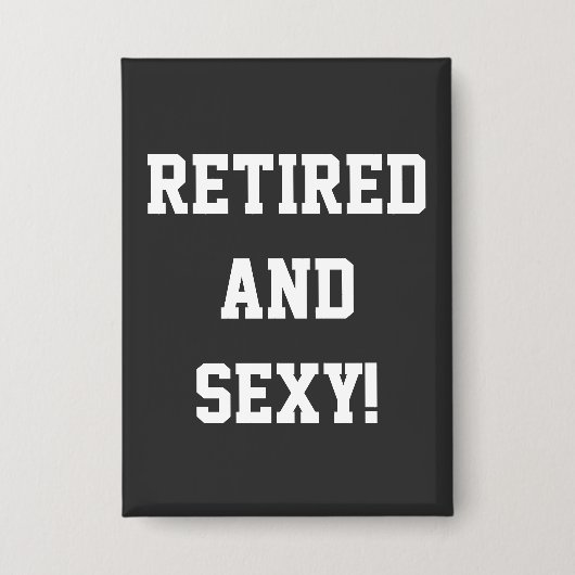 Grappige Pensioen Knop Cadeau Button (Voorkant)