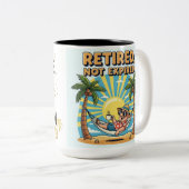 ☕ Grappige pensioen Mok | Hallo Vaarwel Spanning, (Voorkant rechts)