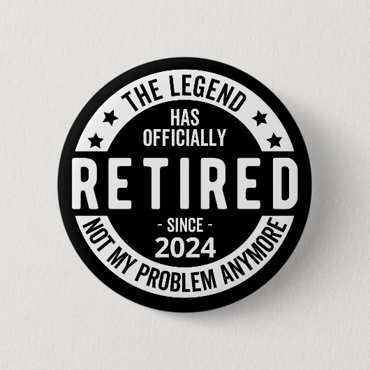 Grappige pensioen, pensioenplan ronde button 5,7 cm (Voorkant)