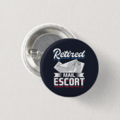 Grappige Pensioen Postbode Grappig Afscheidscadeau Ronde Button 3,2 Cm (Voorkant /achterkant)
