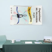 Grappige Pensioen Rattenrace Spandoek (Beurs)