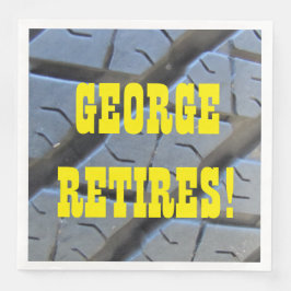 Grappige Pensioenfeestservetten Servet