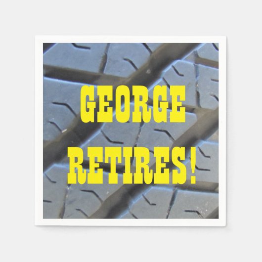Grappige Pensioenfeestservetten Servet (Voorkant)