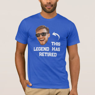 Grappige pensioenfoto deze legende is met pensioen t-shirt