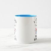 Grappige pensioengeschenken voor oma vrouw mam tan tweekleurige koffiemok (Center)