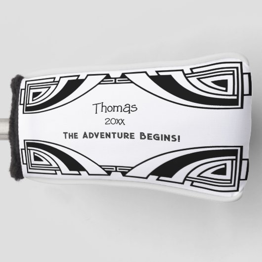 Grappige pensioengrap geen werkfeest meer golfheadcover (Voorkant)