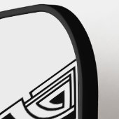 Grappige pensioengrap geen werkfeest meer pickleball paddle (Links Detail)