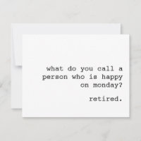 Grappige pensioenkaart / Hoe noem je een persoon