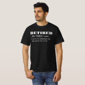 Grappige pensioenleeftijd echtgenoot t-shirt (Voorkant volledig)