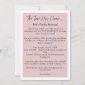 Grappige pensioenpartij kaart (Voorkant)