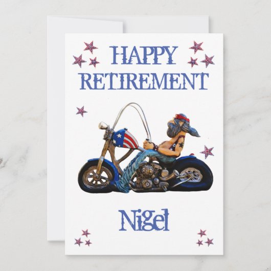 Grappige pensioenpartij kaart (Voorkant)