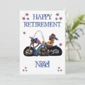 Grappige pensioenpartij kaart (Staand voorkant)