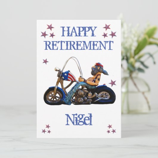 Grappige pensioenpartij kaart (Staand voorkant)