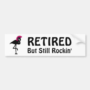 Grappige Pensioenpensioen maar nog steeds Rockin F Bumpersticker