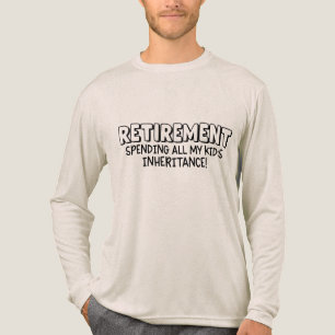Grappige pensioenuitgaven kinder erfenis Tri-Blend shirt