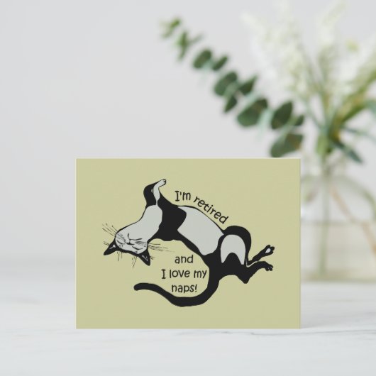 grappige pensionering briefkaart (Staand voorkant)