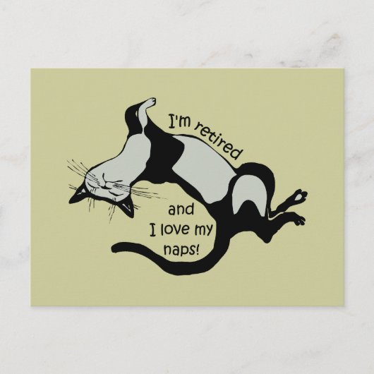 grappige pensionering briefkaart (Voorkant)