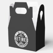 grappige pensionering, gepensioneerd, gepensioneer bedankdoosjes (Geopend)