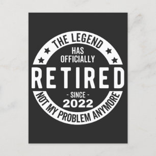 grappige pensionering, gepensioneerd, gepensioneer feestdagenkaart