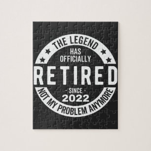 grappige pensionering, gepensioneerd, gepensioneer legpuzzel