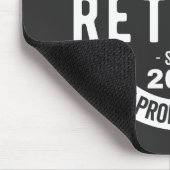 grappige pensionering, gepensioneerd, gepensioneer muismat (Hoek)