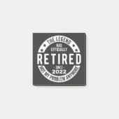 grappige pensionering, gepensioneerd, gepensioneer post-it® notes (Voorkant)