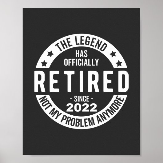 grappige pensionering, gepensioneerd, gepensioneer poster (Voorkant)