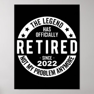 grappige pensionering, gepensioneerd, gepensioneer poster