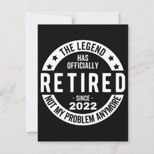 grappige pensionering, gepensioneerd, gepensioneer save the date