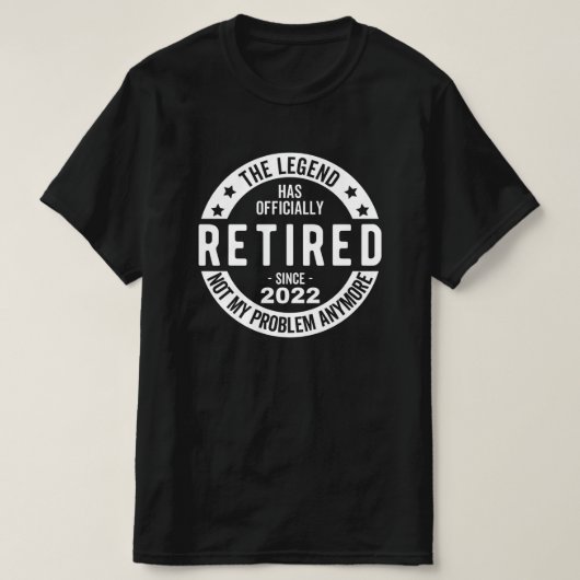 grappige pensionering, gepensioneerd, gepensioneer t-shirt (Design voorkant)