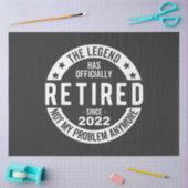 grappige pensionering, gepensioneerd, gepensioneer tissuepapier (Craft)